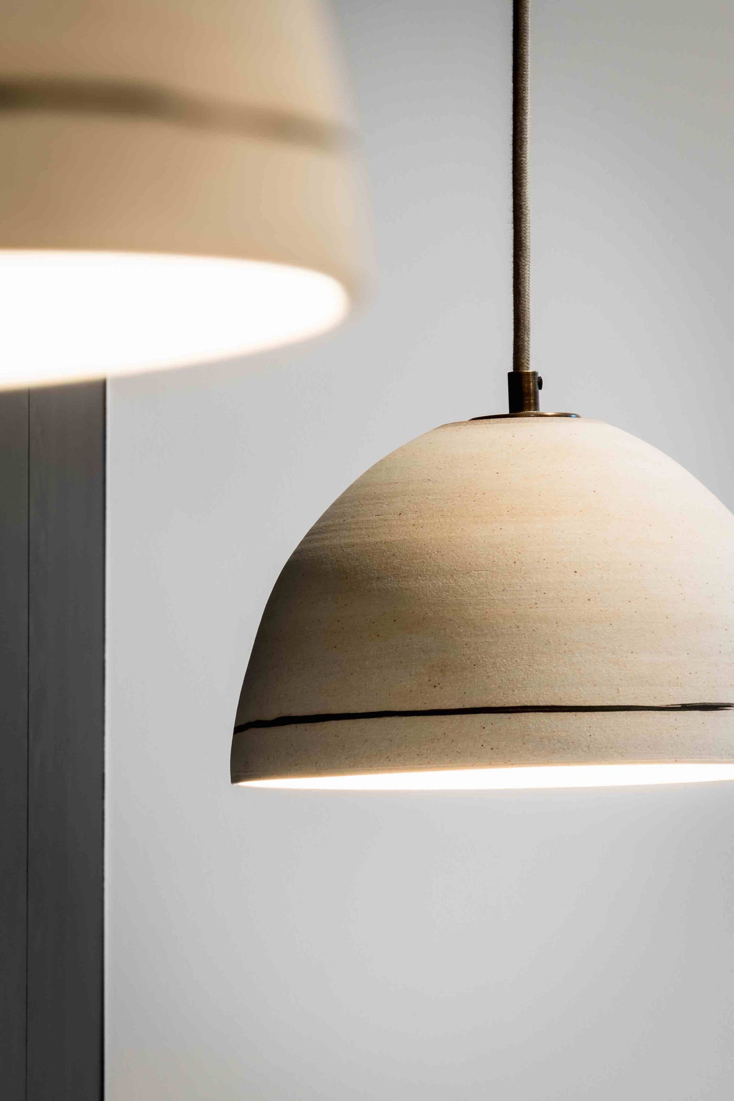 Victoria Morris Una Pendant with Chalk Line